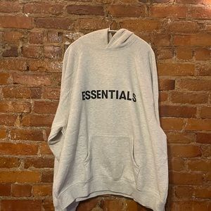 Fear Of God Essentials Cream Hoodie